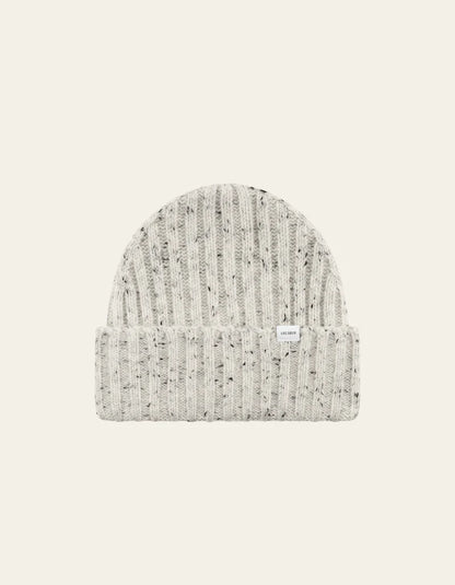 WELLS FLECK RIB BEANIE SNOW MELANGE