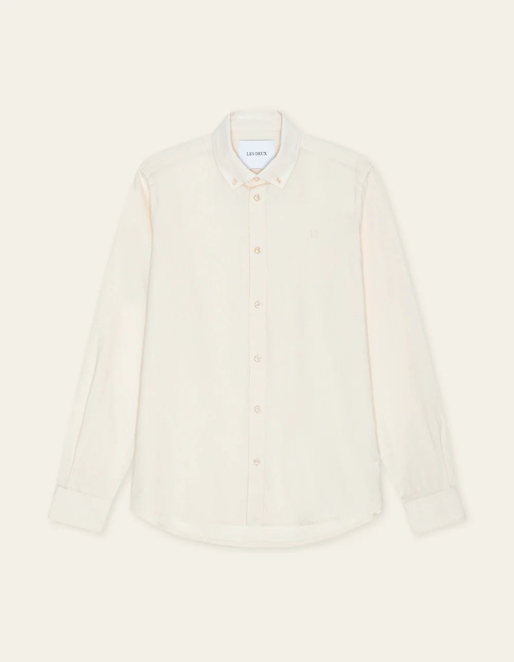 KONRAD COTTON LINEN SHIRT WHITE
