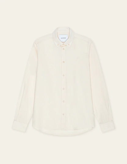 KONRAD COTTON LINEN SHIRT WHITE