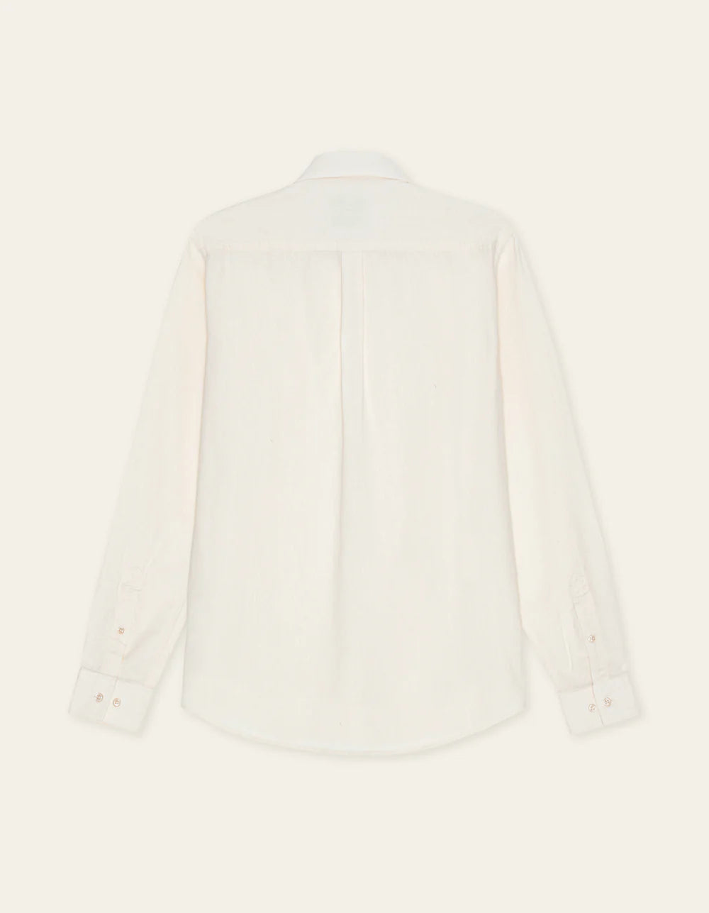 KONRAD COTTON LINEN SHIRT WHITE