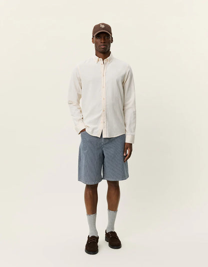 KONRAD COTTON LINEN SHIRT WHITE