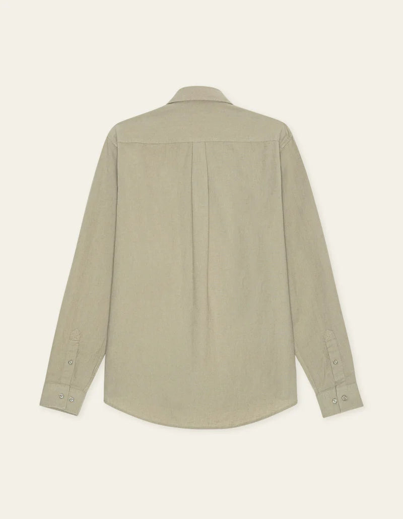 KONRAD COTTON LINEN SHIRT SAND