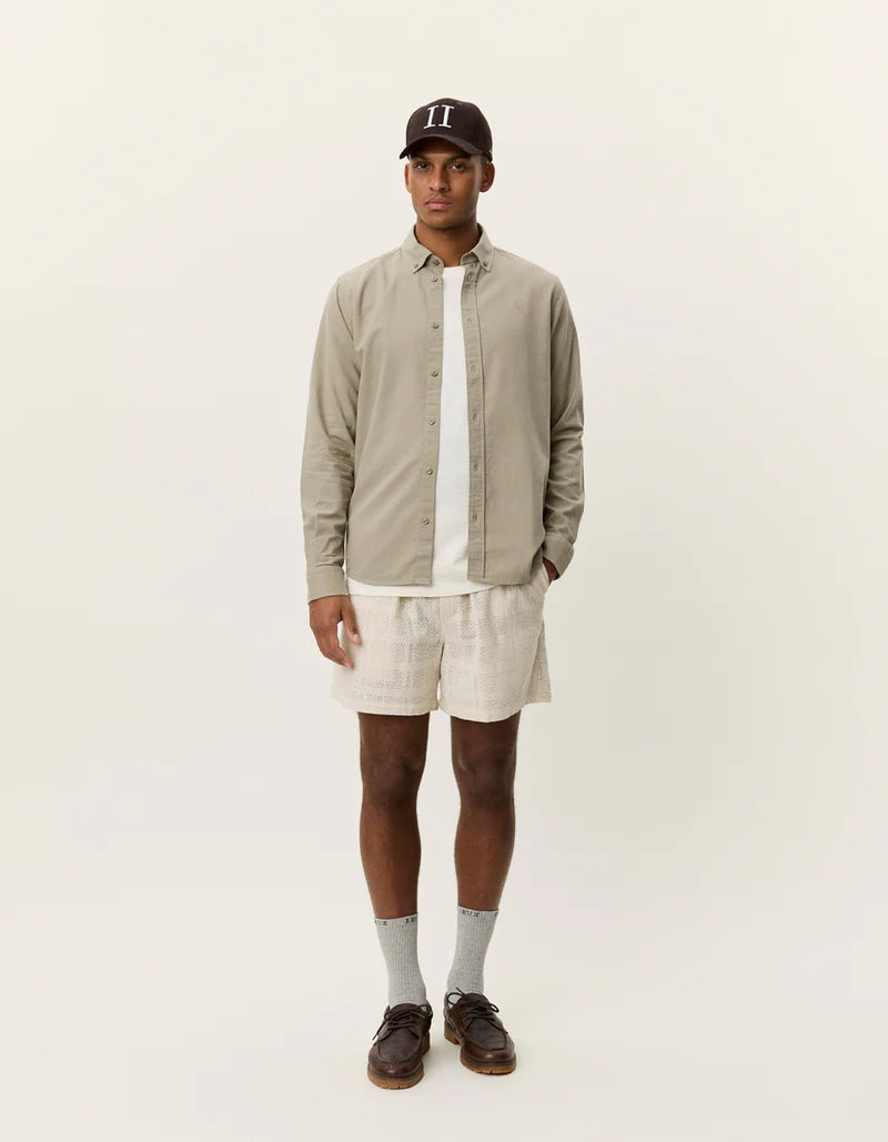 KONRAD COTTON LINEN SHIRT SAND