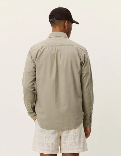 KONRAD COTTON LINEN SHIRT SAND