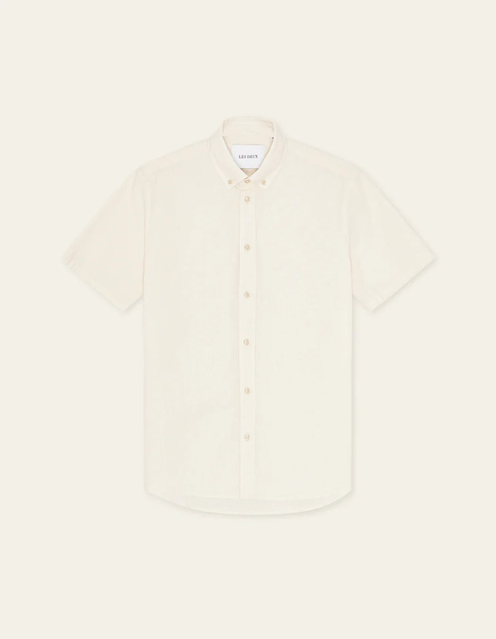 KONRAD COTTON LINEN SS SHIRT WHITE