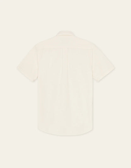 KONRAD COTTON LINEN SS SHIRT WHITE
