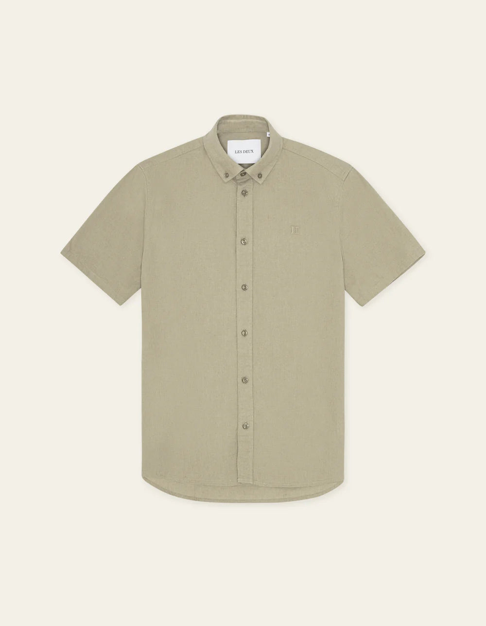 KONRAD COTTON LINEN SS SHIRT SAND