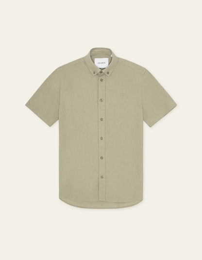 KONRAD COTTON LINEN SS SHIRT SAND