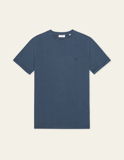 NORREGARD CONTRAST T-SHIRT DARK DENIM BLUE