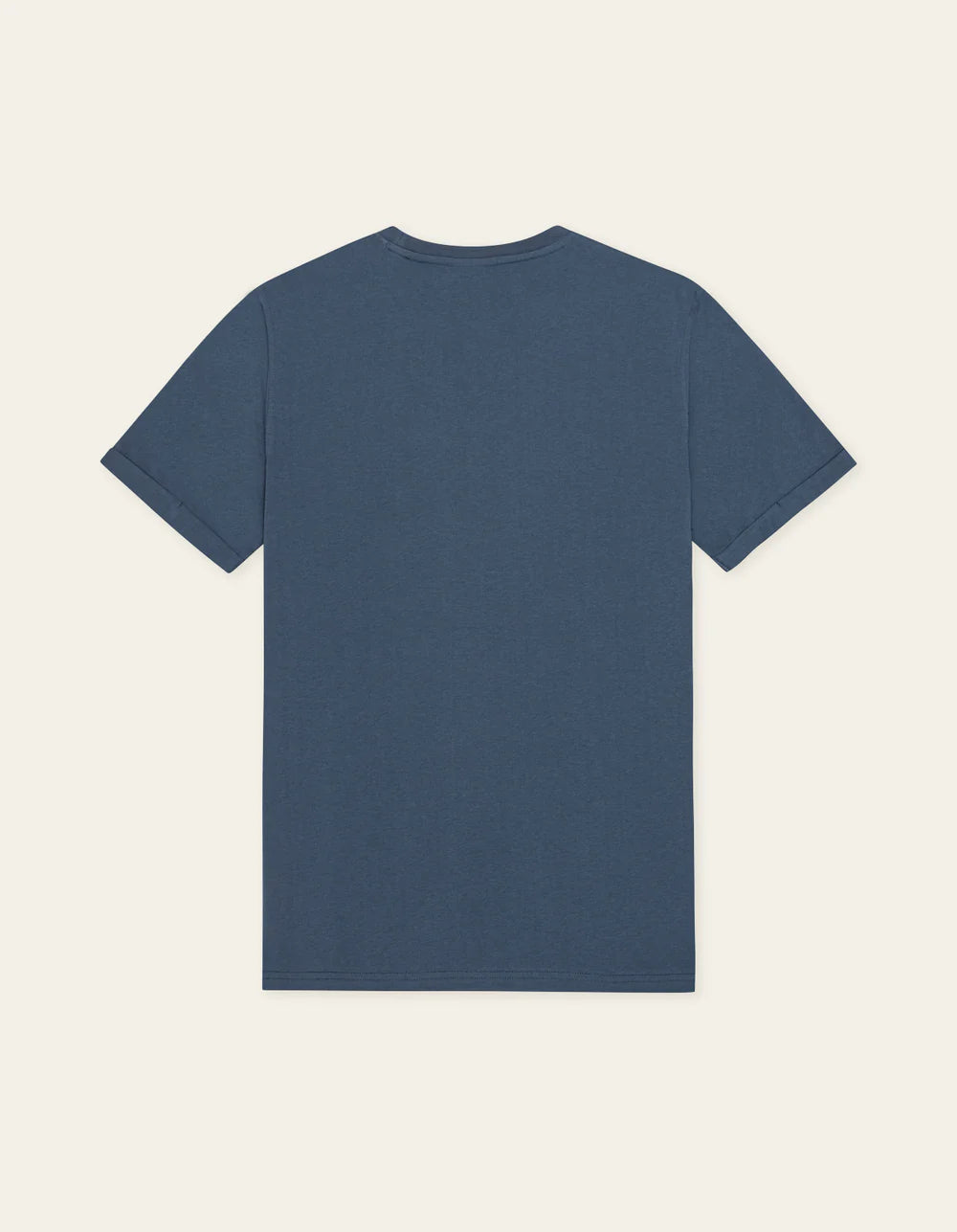 NORREGARD CONTRAST T-SHIRT DARK DENIM BLUE