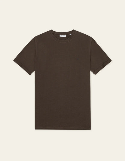 NORREGARD CONTRAST T-SHIRT TURKISH COFFEE BROWN
