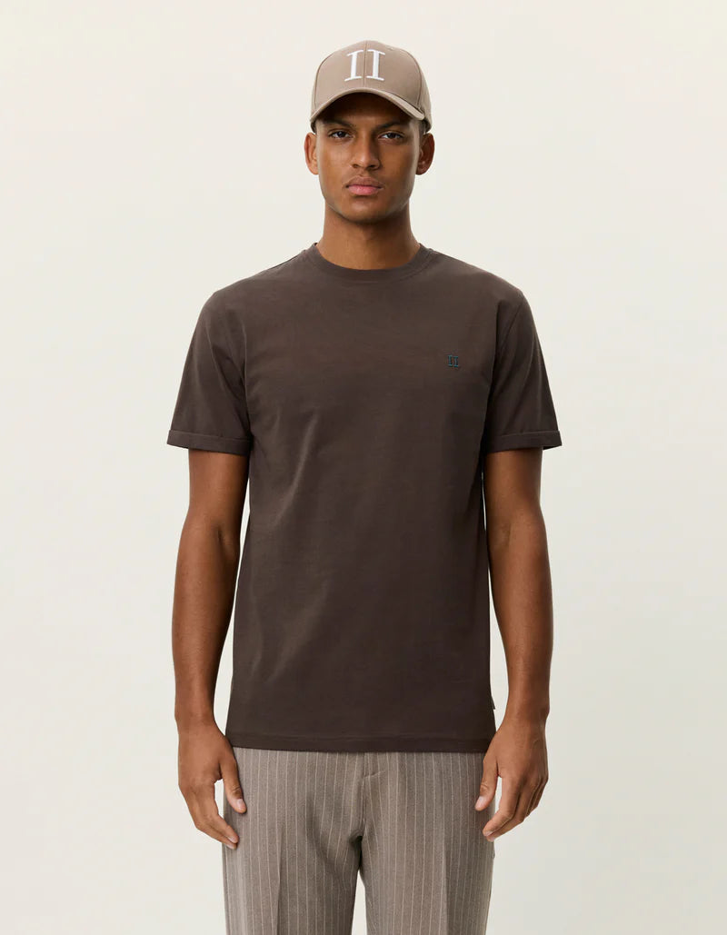 NORREGARD CONTRAST T-SHIRT TURKISH COFFEE BROWN