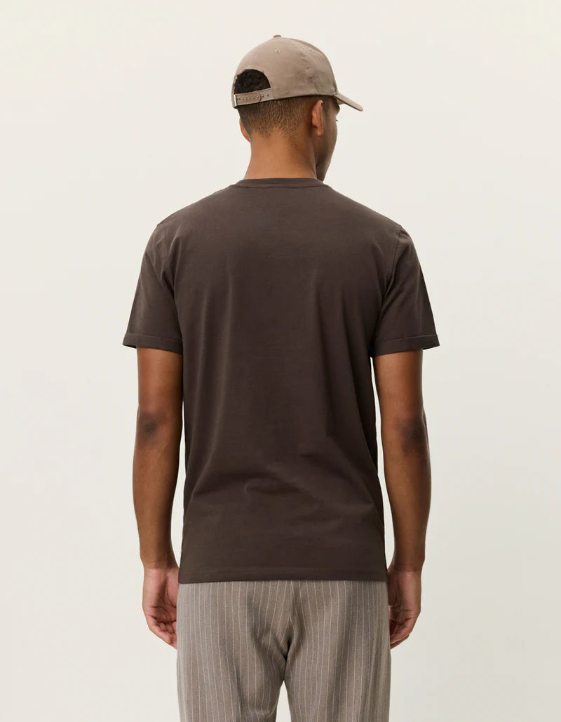 NORREGARD CONTRAST T-SHIRT TURKISH COFFEE BROWN