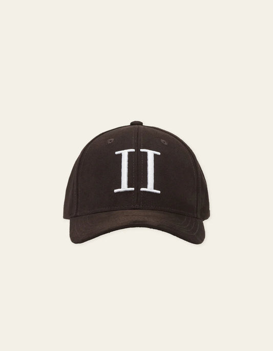 ENCORE SUEDE BASEBALL CAP COFFEE BROWN