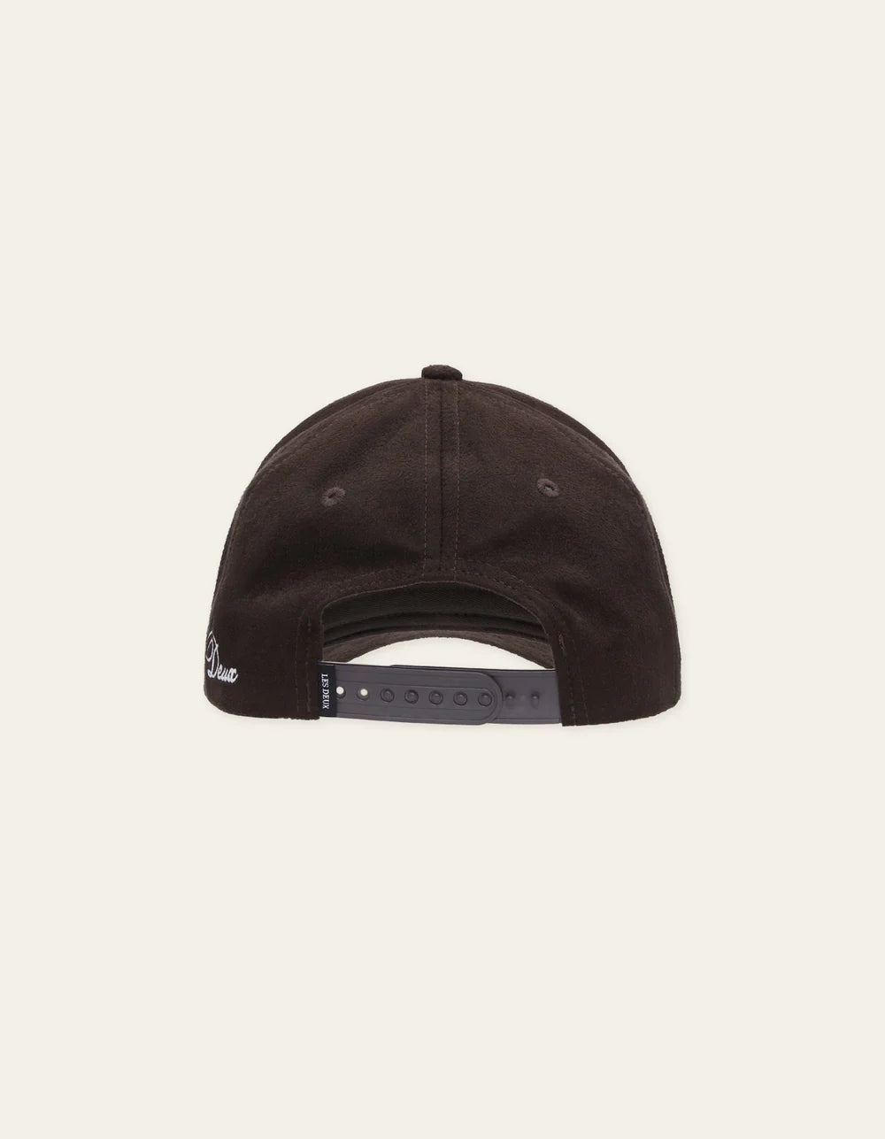 ENCORE SUEDE BASEBALL CAP COFFEE BROWN