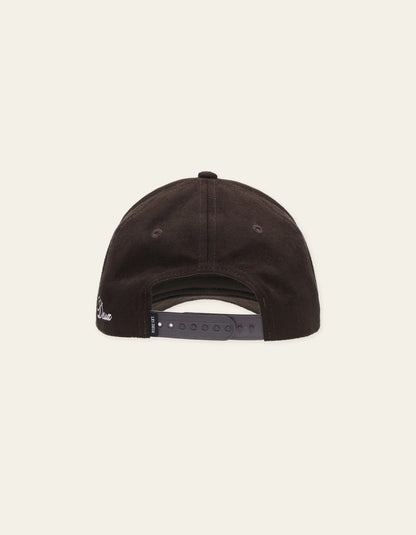 ENCORE SUEDE BASEBALL CAP COFFEE BROWN