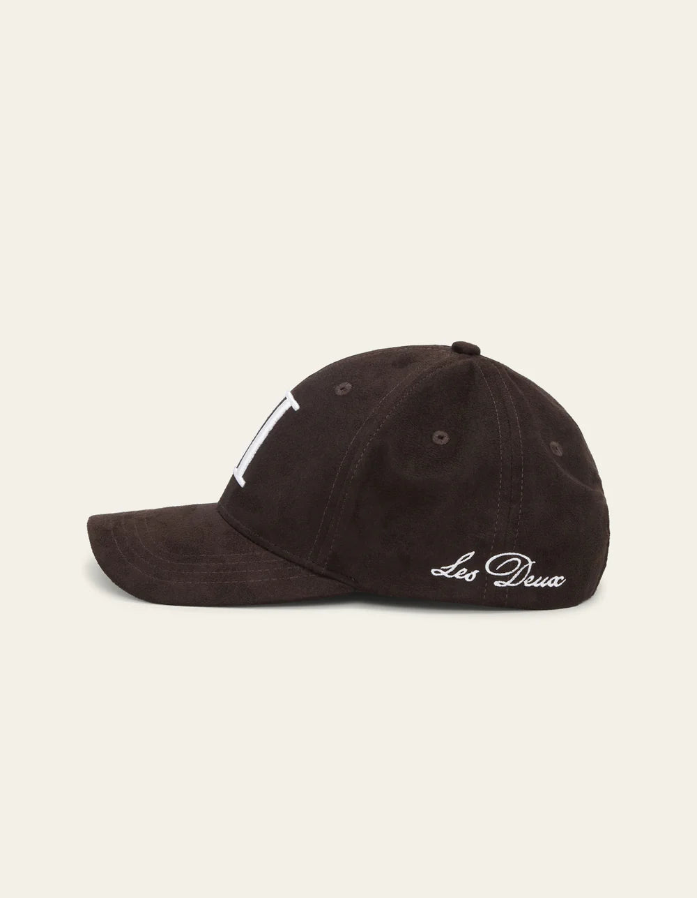 ENCORE SUEDE BASEBALL CAP COFFEE BROWN