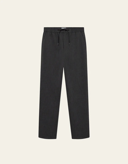 COMO TAPERED TEXTURED PANTS DARK GREY