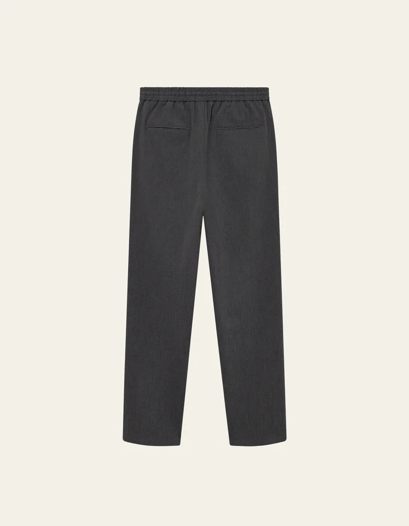 COMO TAPERED TEXTURED PANTS DARK GREY