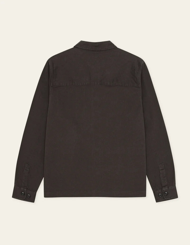 LAYTON COTTON OVERSHIRT LICORICE