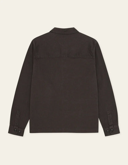 LAYTON COTTON OVERSHIRT LICORICE