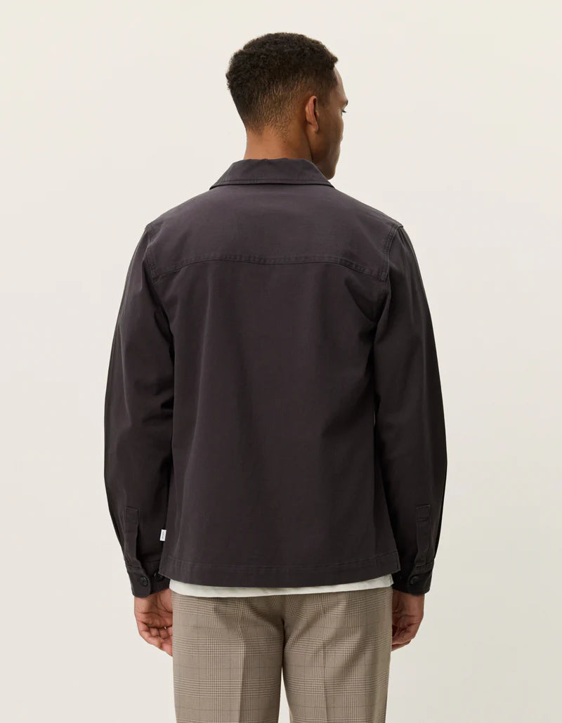 LAYTON COTTON OVERSHIRT LICORICE