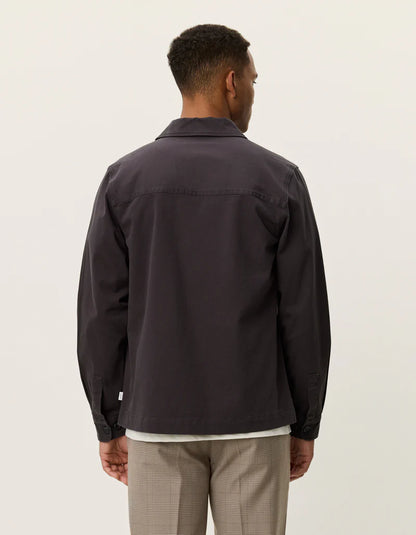 LAYTON COTTON OVERSHIRT LICORICE