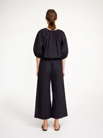 LELOW COTTON BLOUSE BLACK