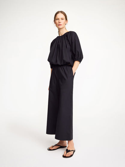 LELOW COTTON BLOUSE BLACK