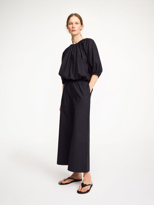 LELOW COTTON BLOUSE BLACK