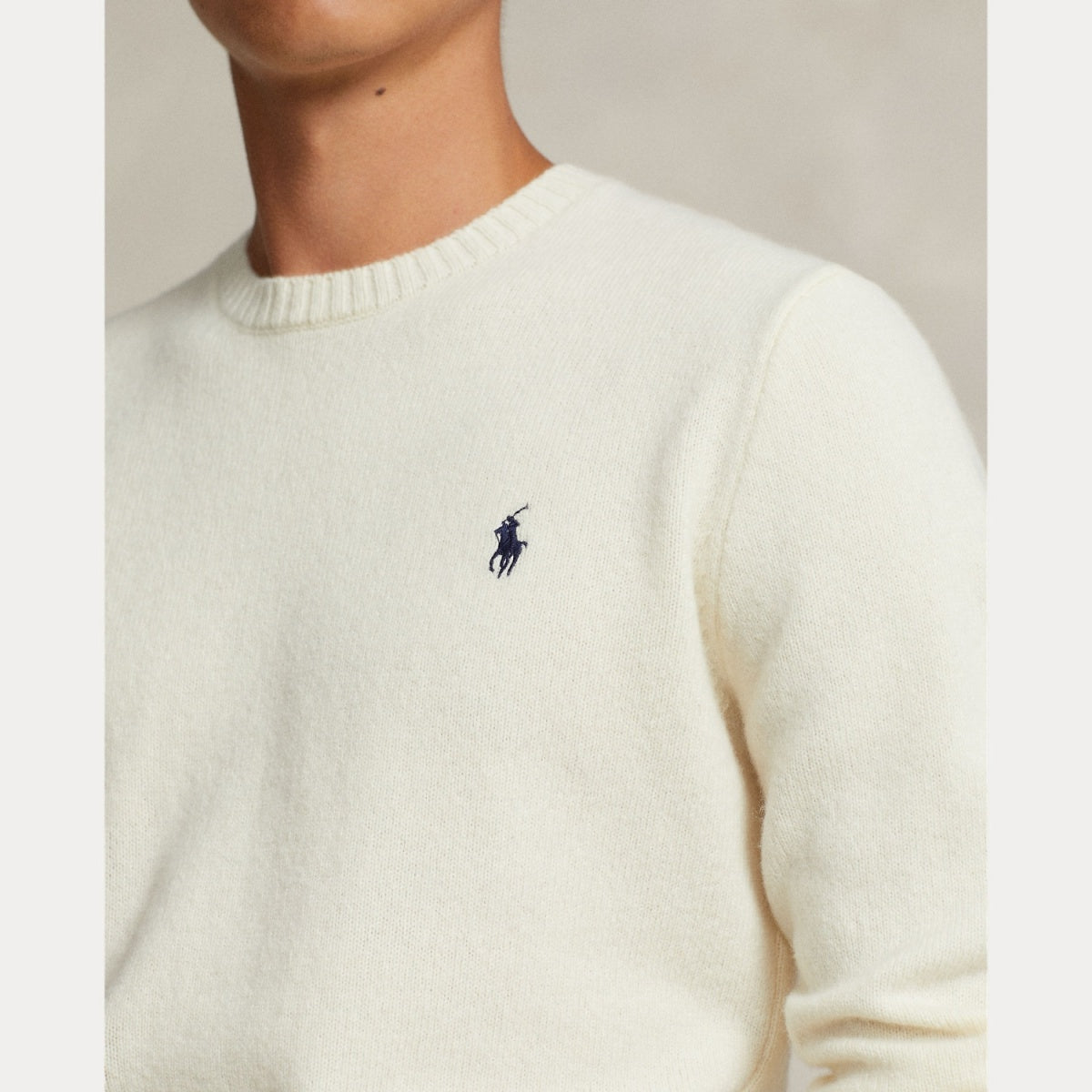 KNIT CREWNECK CREAM