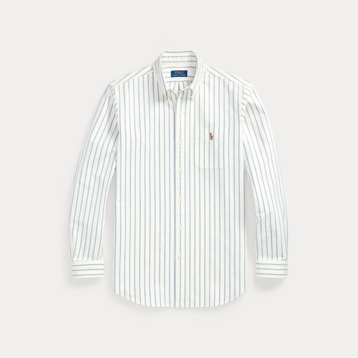CLASSIC OXFORD CUSTOM-FIT STRIPE WHITE/BLUE