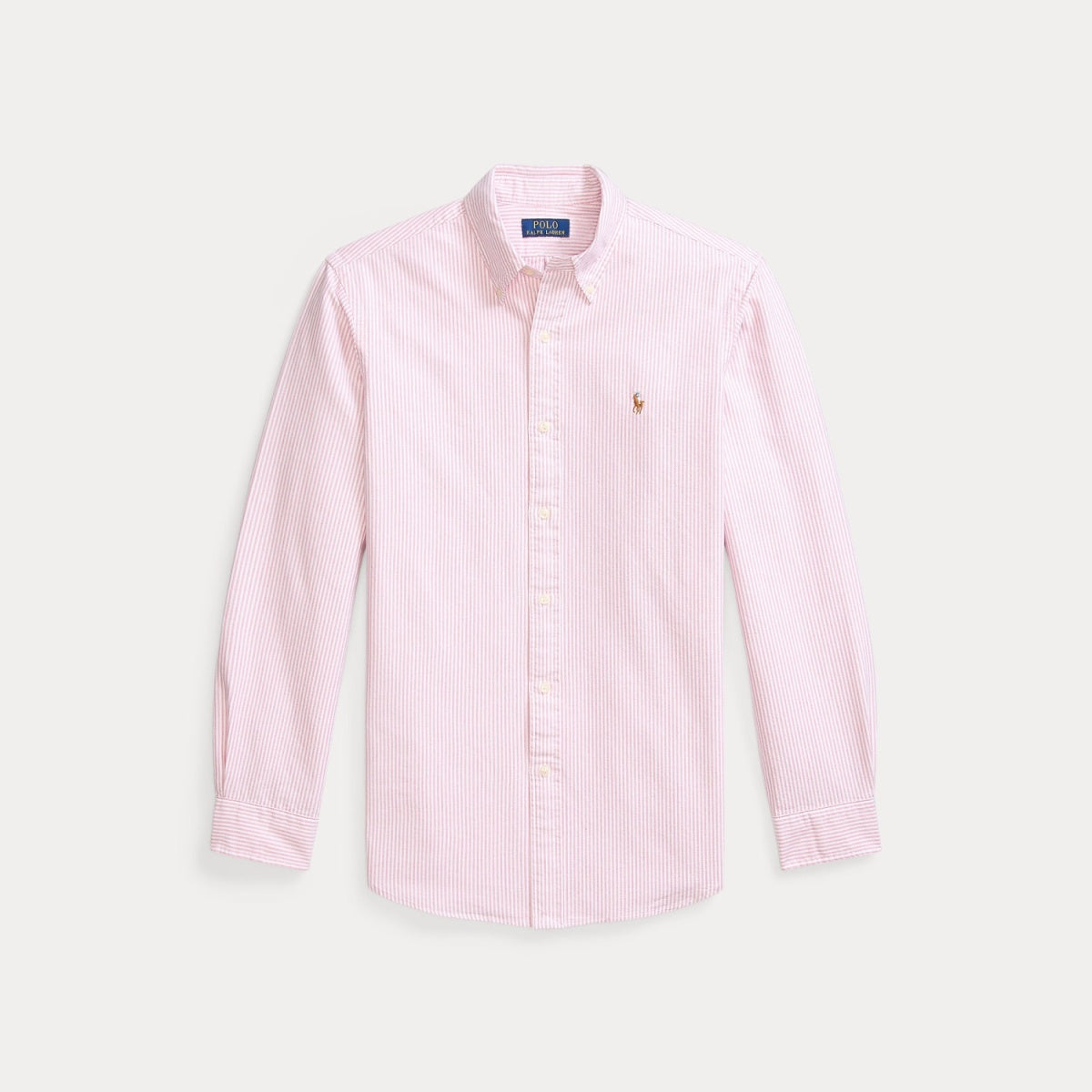 CUSTOM FIT OXFORD SHIRT STRIPE BERRY/WHITE