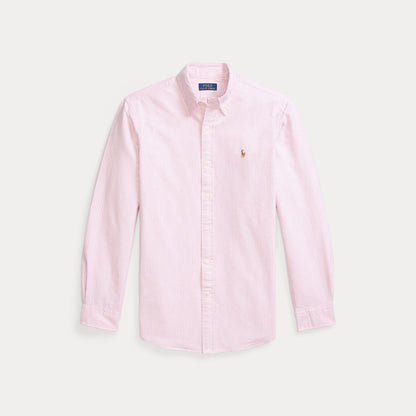 CUSTOM FIT OXFORD SHIRT STRIPE BERRY/WHITE