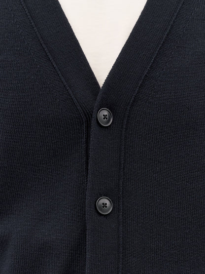EDDIE RWS MERINO CARDIGAN DARK BLUE