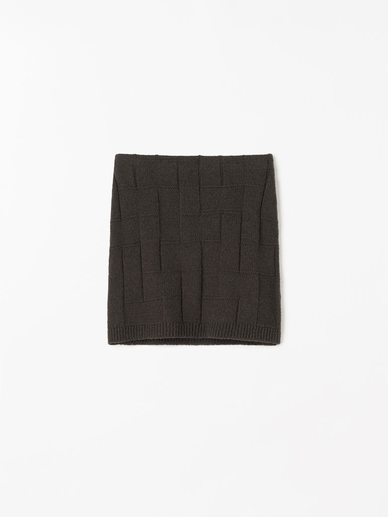 CHERRY COTTON WOOL SKIRT