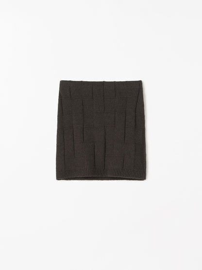 CHERRY COTTON WOOL SKIRT