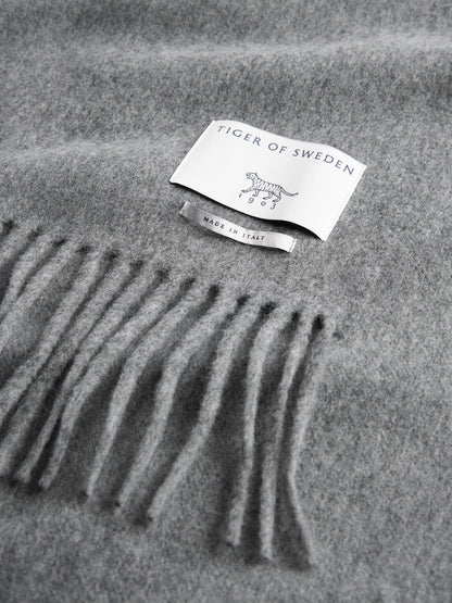 SYLAN RWS WOOL SCARF DARK GREY