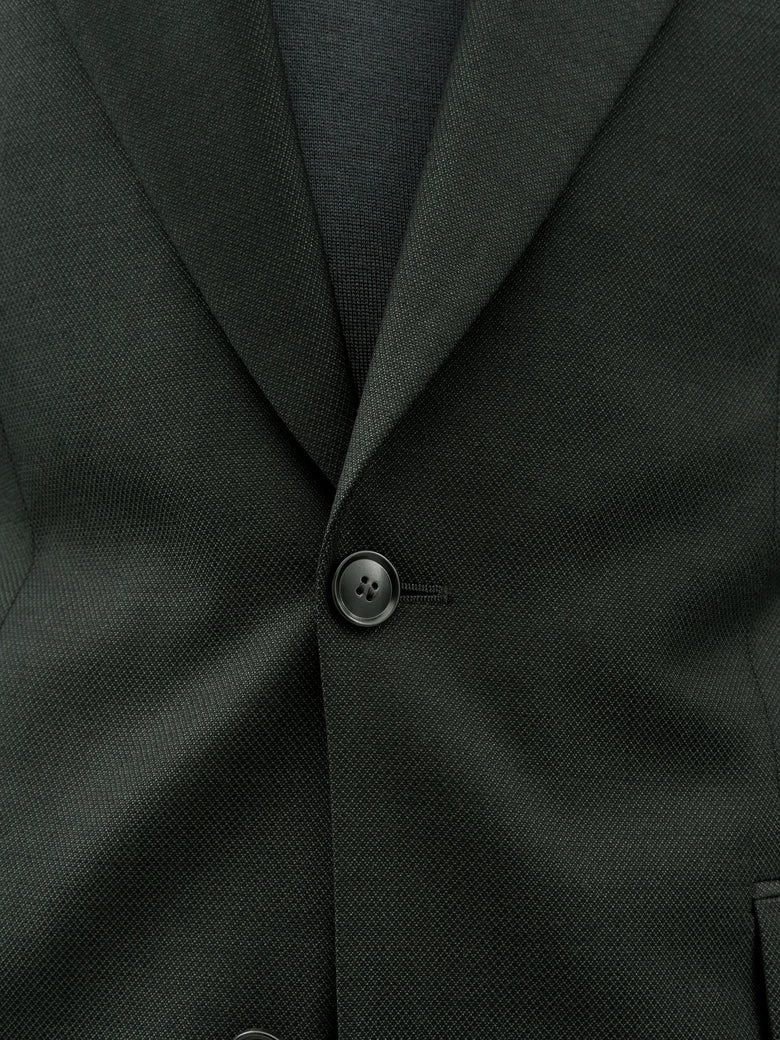 EASE SLIM-FIT BLAZER DARK GREEN