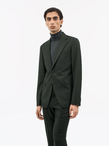 EASE SLIM-FIT BLAZER DARK GREEN