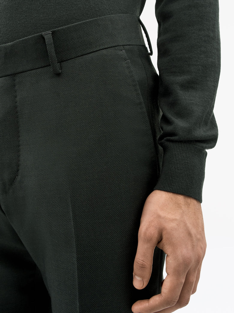 TENUTA SLIM-FIT TROUSER DARK GREEN