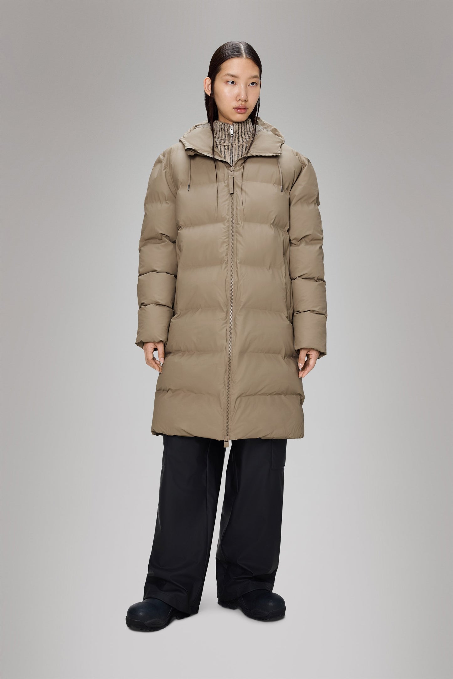 ALTA LONGER PUFFER JACKET W3T4 BEIGE