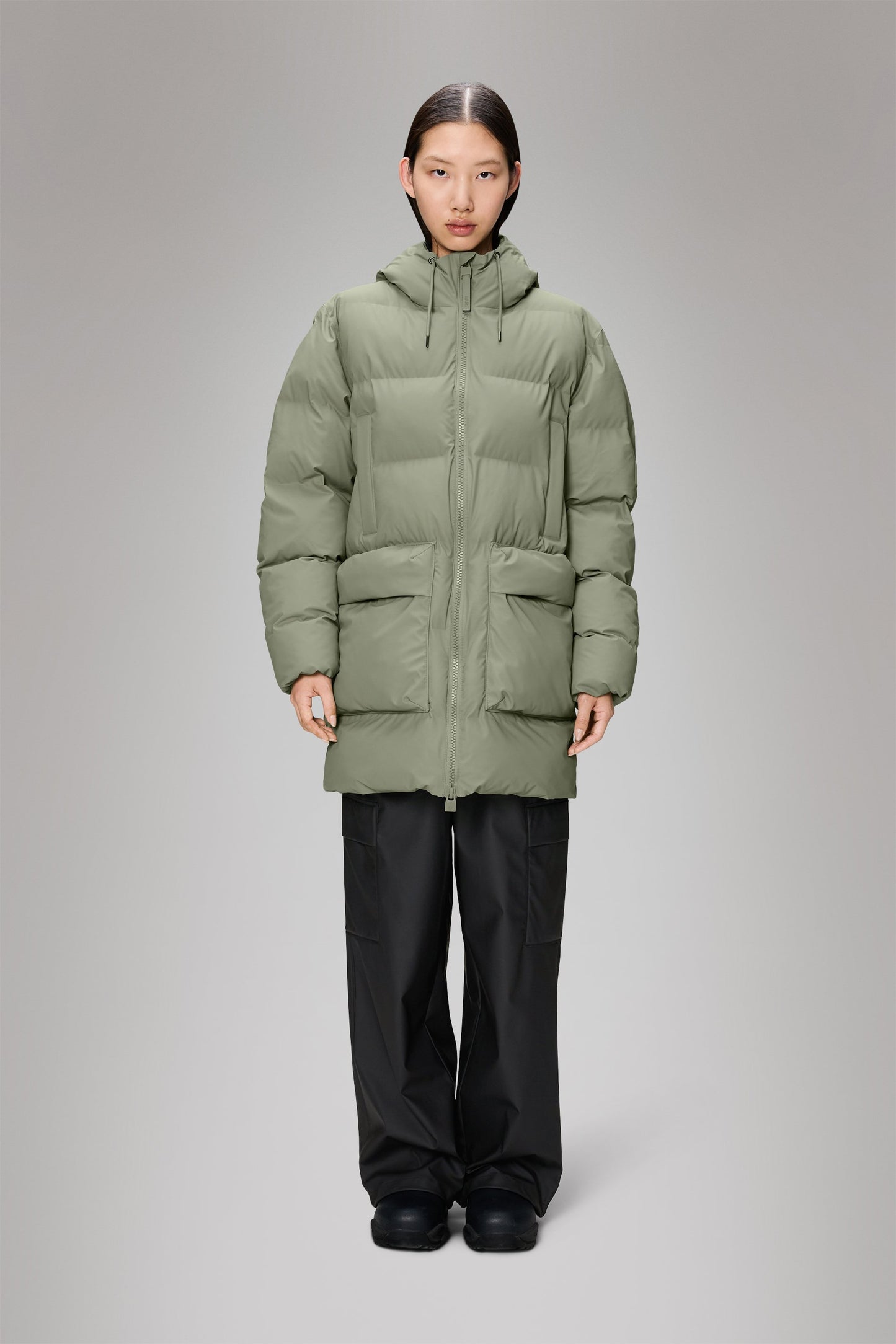 ALTA LONG PUFFER CARGO JACKET W3T4 DRIFT
