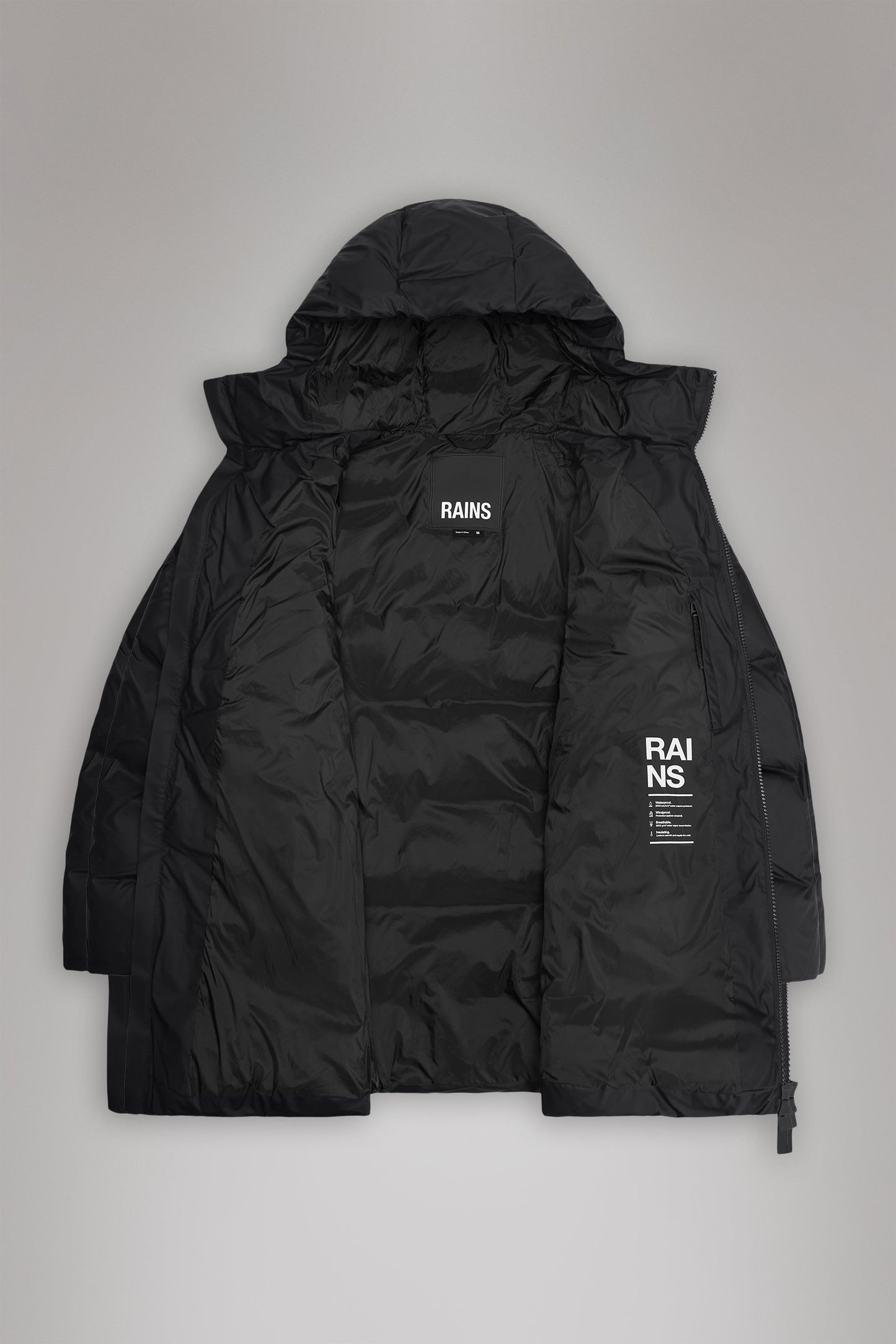 ALTA LONG PUFFER CARGO JACKET W3T4 BLACK