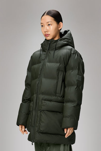 ALTA LONG PUFFER CARGO JACKET W3T4 GREEN