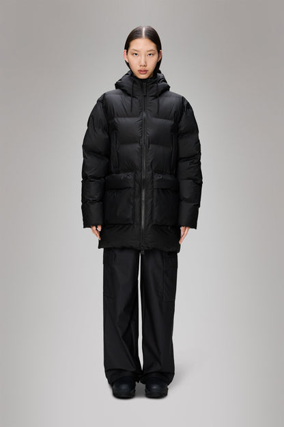 ALTA LONG PUFFER CARGO JACKET W3T4 BLACK