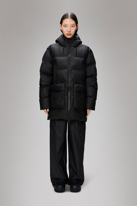 ALTA LONG PUFFER CARGO JACKET W3T4 BLACK