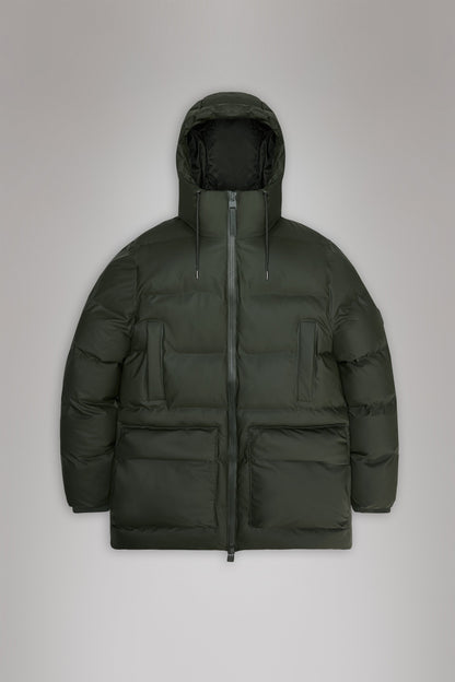 ALTA LONG PUFFER CARGO JACKET W3T4 GREEN