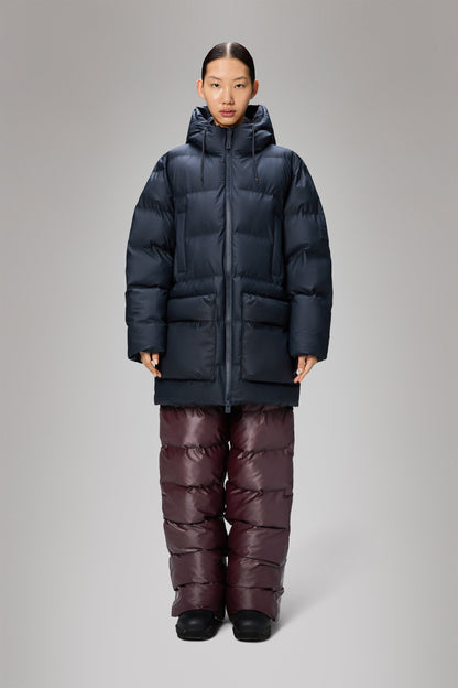 ALTA LONG PUFFER CARGO JACKET W3T4 NAVY