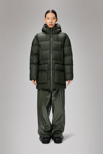 ALTA LONG PUFFER CARGO JACKET W3T4 GREEN
